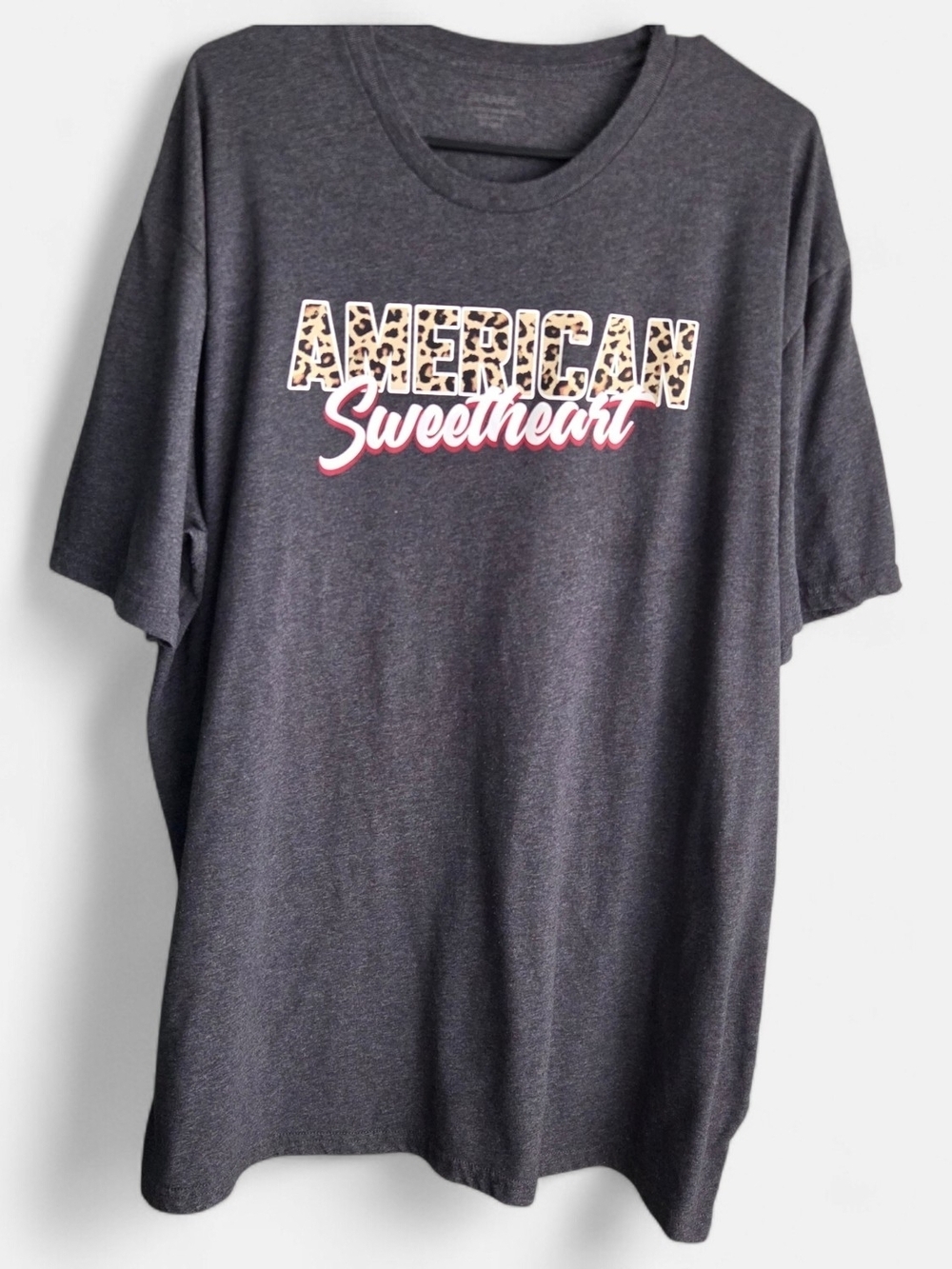 American Sweetheart Charcoal Graphic Tee - Relaxed Short Sleeve